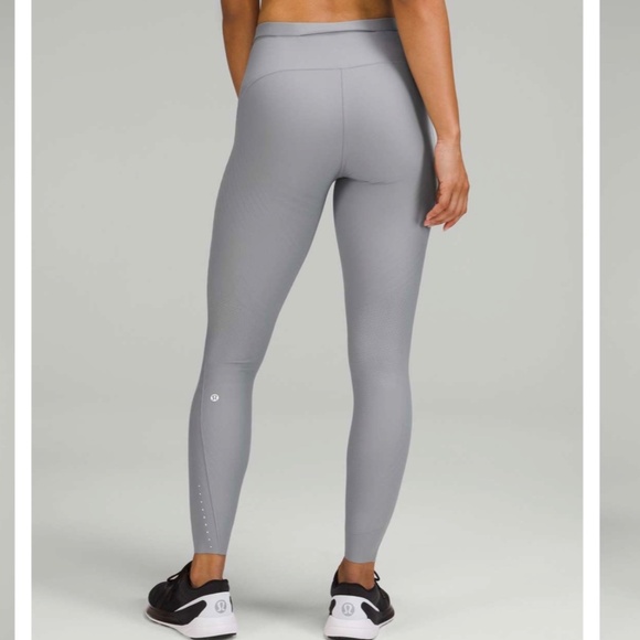 Lululemon SenseKnit High-Rise Running Tight 28" Size 8 Rhino Gray - Picture 2 of 14